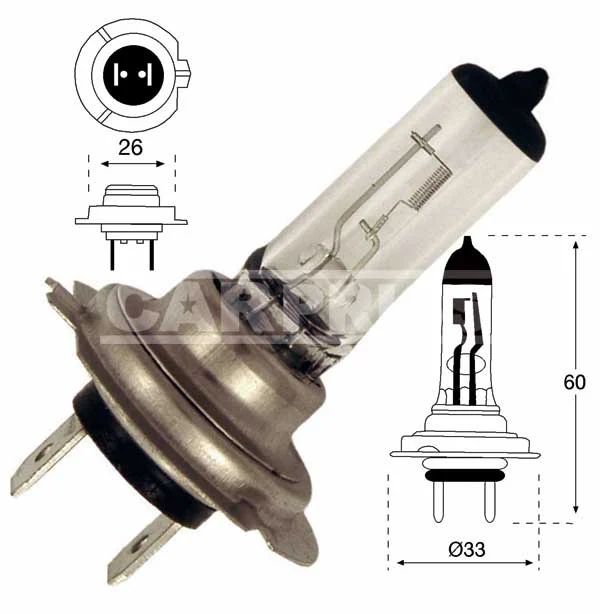 Lampara H-7 12v 55w (Blister 1 Unidad).