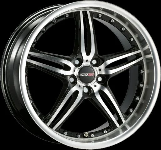 Llanta Motec Wheels Pantera Black Polish 9,5jx18" - Peso 12,3-12,6