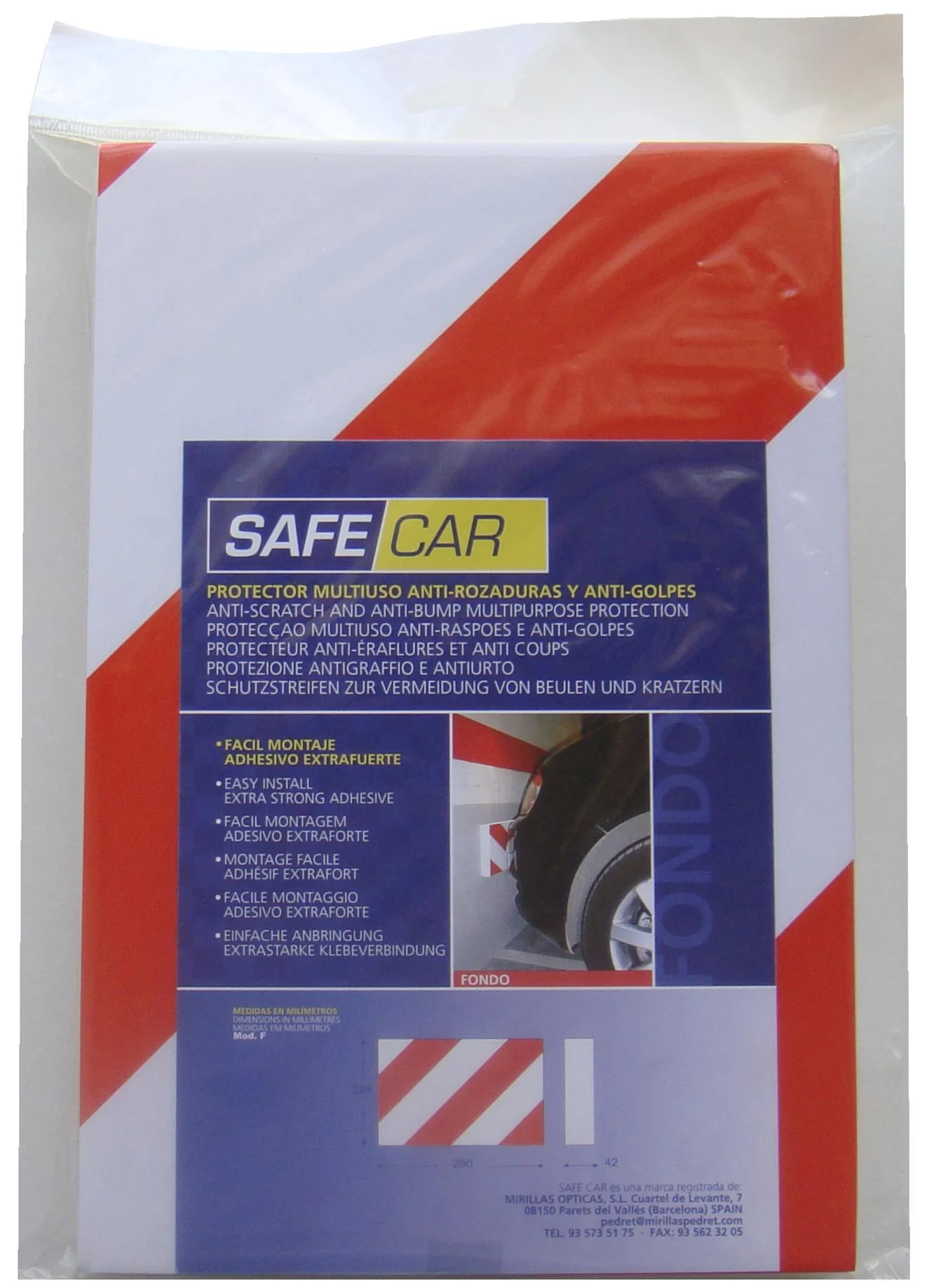Protector Parking Fondo Pared 1 Pieza 290x194x42mm
