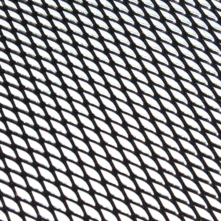 Rejilla Aluminio 30x90cm Rombo Grande Negro