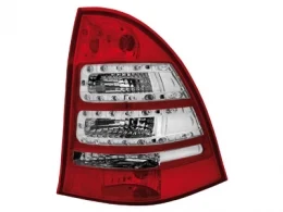 Pilotos Led Mercedes Benz C W203 00-07 _Familiar_ Rojo/Transparente