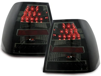 Pilotos Led Vw Bora 4t 99-05 Negro/Rojo