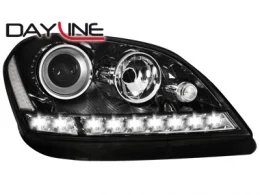 Faros Luz Diurna Mercedes Benz Clase M W164 M 05-08_Negro