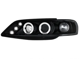 Faros Opel Vectra B 96-98 _ 2 Angel Eyes _ Negro